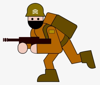 Human Behavior,material,angle - Cartoon Army Soldier How To Draw A Soldier, HD Png Download, Transparent PNG