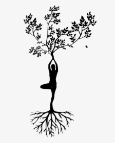 Reconnect With Yourself At Red Earth Retreat - Silhouette Woman Tree, HD Png Download, Transparent PNG