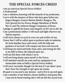The Special Forces Creed , Png Download - Special Forces Creed Background, Transparent Png, Transparent PNG