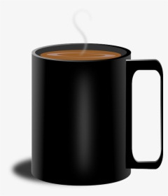Black Cup Png Image - Steaming Mug Of Coffee, Transparent Png, Transparent PNG