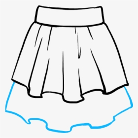 How To Draw Skirt - Easy To Draw Skirt, HD Png Download, Transparent PNG