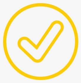 Check Mark Icon - Yellow Check Mark Icon, HD Png Download, Transparent PNG