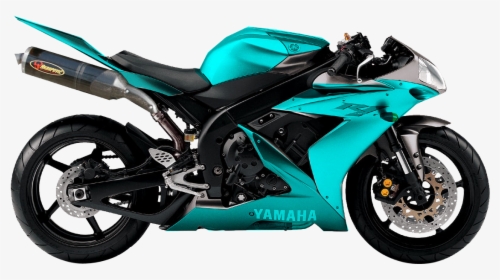 Motorcycle Png Pic - Black And Teal Motorcycle, Transparent Png, Transparent PNG
