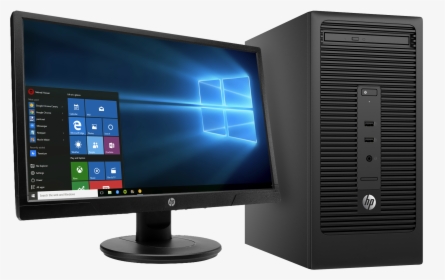 Desktop Computer Png Free Download - Hp Prodesk 400 G5 I5, Transparent Png, Transparent PNG