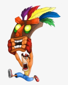 No Caption Provided - Crash Bandicoot With Mask, HD Png Download, Transparent PNG
