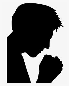 Boy, Faith, God, Human, Male, Man, People, Person - Silhouette Praying, HD Png Download, Transparent PNG