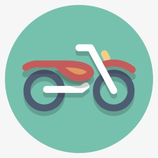 Circle Icons Motorcycle - Motorcycle Icon Circle, HD Png Download, Transparent PNG