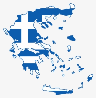 Greece Map And Flag, HD Png Download, Transparent PNG