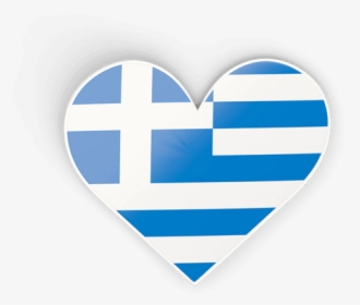 Greece Flag Heart Png, Transparent Png, Transparent PNG