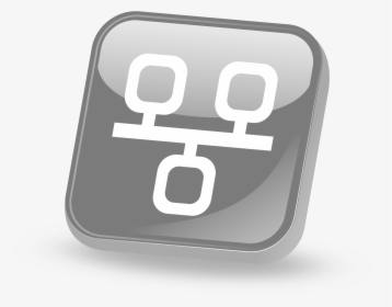 Transparent Black Rectangle Button Png - Computer Network, Png Download, Transparent PNG