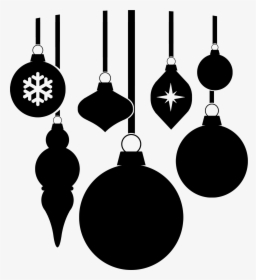 Christmas Photography - Christmas Ornaments Black And White, HD Png Download, Transparent PNG
