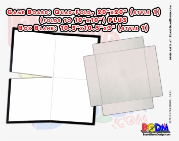 Blank Game Boards And Blank Boxes - Make A Foldable Board Game Base, HD Png Download, Transparent PNG