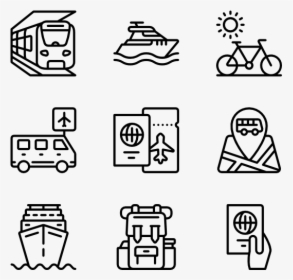 Travel - Drawing Icons, HD Png Download, Transparent PNG