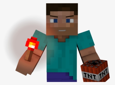 Minecraft Tnt Block - Minecraft Steve Tnt Block, HD Png Download, Transparent PNG