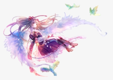 Angel Anime Girl Flying, HD Png Download, Transparent PNG