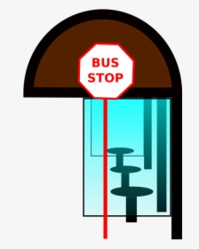 Bus, Stop, Seats, Window, Shelter, Canopy, Public - Bus Station Clip Art, HD Png Download, Transparent PNG