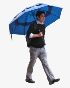 Person With Umbrella Png, Transparent Png, Transparent PNG