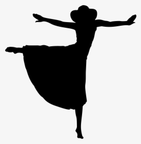 Onlinelabels Clip Art - Dancing Woman Silhouette Clip Art, HD Png Download, Transparent PNG