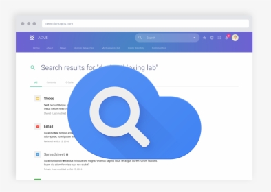 Google Cloud Search In Lumapps Illustration, HD Png Download, Transparent PNG