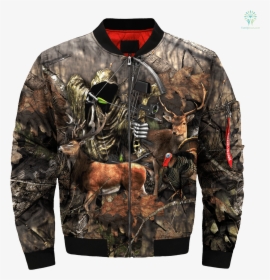 3d All Over Printed Camo Hunting Art Jacket %tag Familyloves - Leather Jacket With Wolf Design, HD Png Download, Transparent PNG