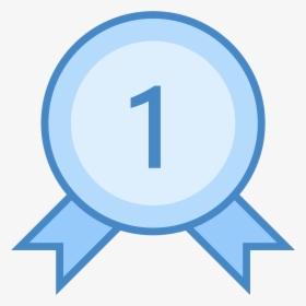 This Is A Picture Of An Award Ribbon For Being Number - Best Icon Blue, HD Png Download, Transparent PNG