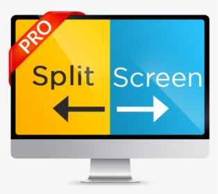 Transparent Split Apple Clipart - Splitting Screen, HD Png Download, Transparent PNG