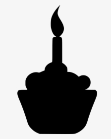 Birthday Clipart Silhouette - Birthday Cake Silhouette Svg, HD Png Download, Transparent PNG
