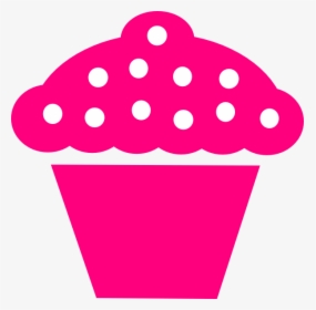 Black White Polka Dot Background Clip Art Clipart - Pink Cupcake Clipart Png, Transparent Png, Transparent PNG