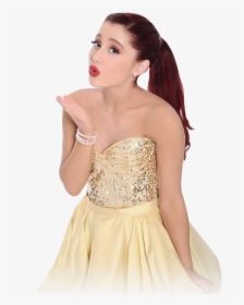 Ariana Grande Cat Valentine Victorious Dress Celebrity - Famous Celebrity Transparent Background, HD Png Download, Transparent PNG