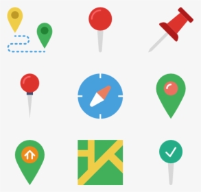 Pins And Locations - Icon Point Vector Png, Transparent Png, Transparent PNG