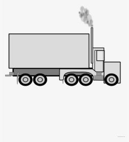 Clip Art Truck Graphic Black - Truck, HD Png Download, Transparent PNG