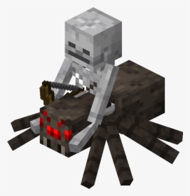 Spider Jockey - Minecraft Cave Spider, HD Png Download, Transparent PNG