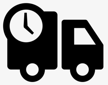 A Basic Outline Of A Delivery Type Truck That Has The - Shopping Delivery Icon, HD Png Download, Transparent PNG