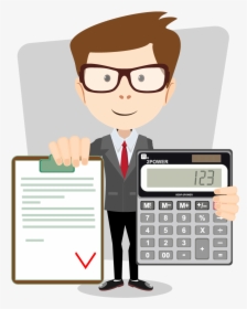 Accounting Accountant Calculator Free Frame Clipart - Accountant Clipart Png, Transparent Png, Transparent PNG