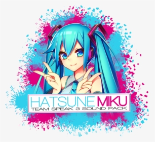 Hatsune Miku Ts3 Teamspeak 3 Soundpack - Hatsune Miku Png, Transparent Png, Transparent PNG