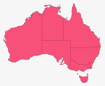 Australian Map Time Zones, HD Png Download, Transparent PNG