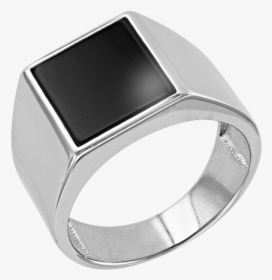 Man´s Silver Seal Ring With Onyx - Pre-engagement Ring, HD Png Download, Transparent PNG