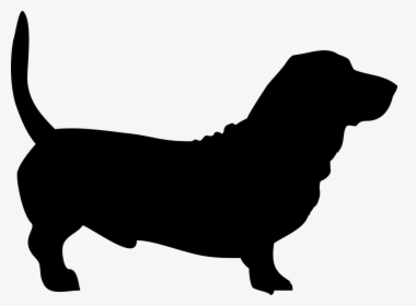 Clip Art Pin By Pet Tips - Silhouette Basset Hound Clipart, HD Png Download, Transparent PNG