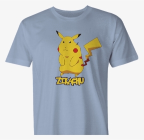 Pikachu Zika Zikachu Pokemon Men S T-shirt - Active Shirt, HD Png Download, Transparent PNG