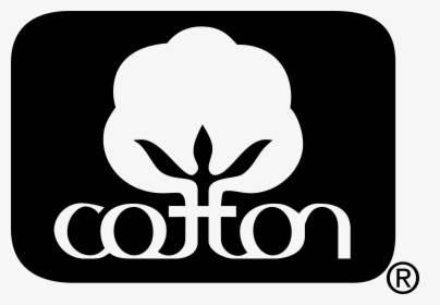 Cotton Png Black And White - Cotton Logo, Transparent Png, Transparent PNG