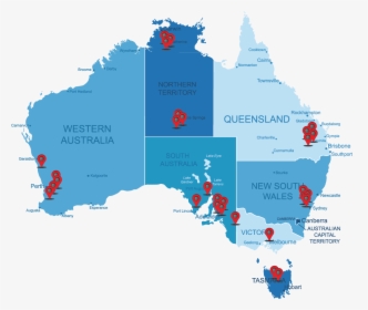 Australia Vector Map, HD Png Download, Transparent PNG