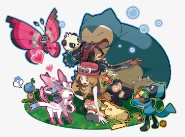 Pokemon Xy Calem Team, HD Png Download, Transparent PNG