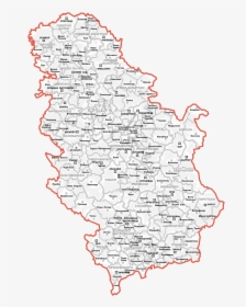 Map Of Serbia Large Map - Map Of Serbia, HD Png Download, Transparent PNG