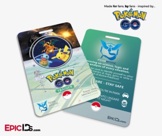 Pokemon Go Inspired Team Mystic, Valor Or Instinct - Pokemon Tcg Player Id Card, HD Png Download, Transparent PNG
