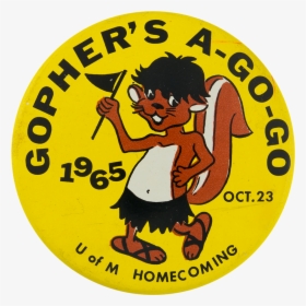Gopher S A Go Go Events Button Museum - Cartoon, HD Png Download, Transparent PNG