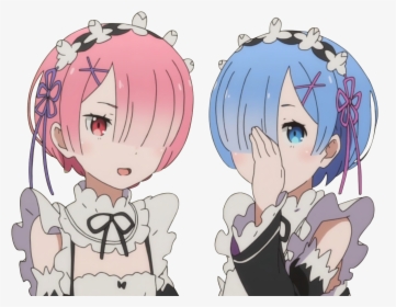 Hair Clothing Facial Expression Human Hair Color Anime - Ram Re Zero Transparent, HD Png Download, Transparent PNG