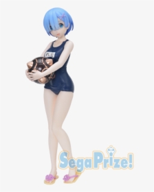 Rem You On A Day Of Summer School Swimsuit - Re Zero Figurine Rem Swimsuit, HD Png Download, Transparent PNG