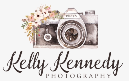Kelly Kennedy Photography - Camera With Flowers, HD Png Download, Transparent PNG