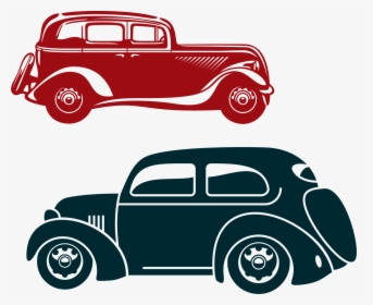 Classic Cars Posters Png Vector Elements Png Download - Classic Car, Transparent Png, Transparent PNG