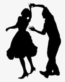 Swing Ballroom Dance Jive Lindy Hop - Dancing Clip Art Black And White, HD Png Download, Transparent PNG
